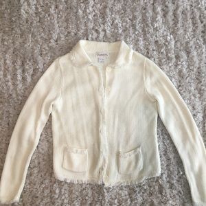 White sweater/cardigan